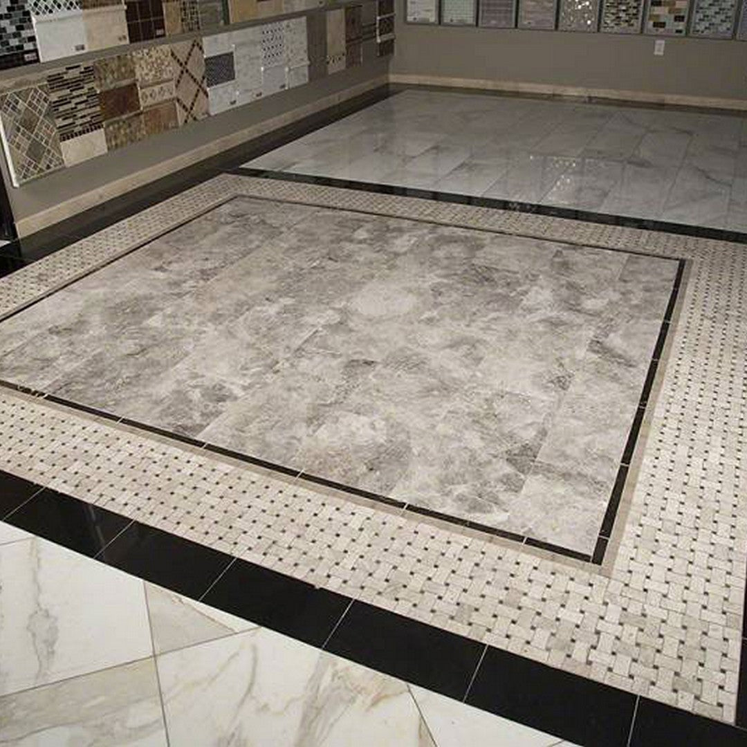 MS International Tundra Gray 12" x 24" Polished Marble Tile