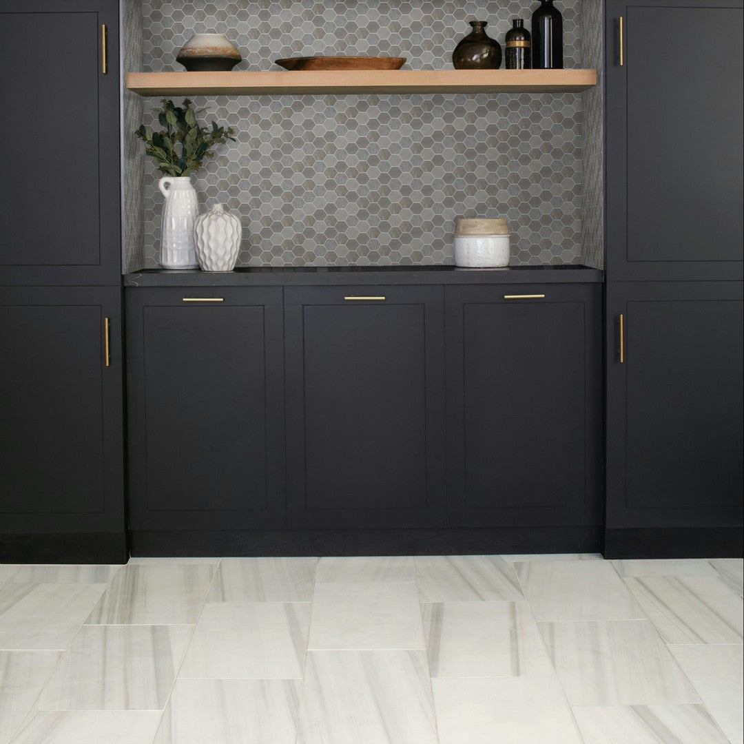 Daltile Uptown Glass 11" x 12" Mixed Glass 1" Hexagon Mosaic