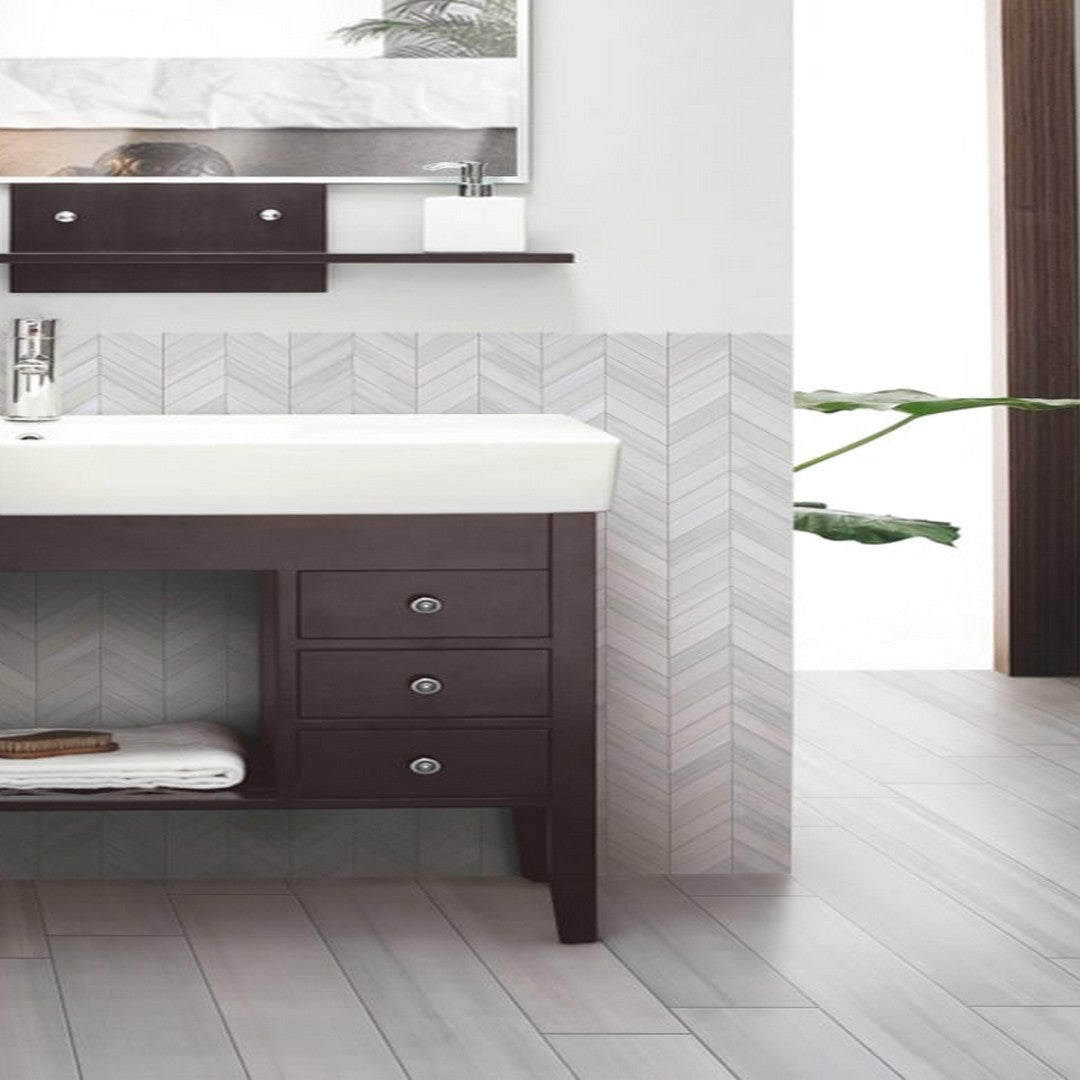 MS International Watercolor 6" x 36" Matte Glaze Porcelain Tile