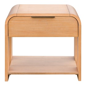 Jameson Modern One Drawer Waterfall Nightstand