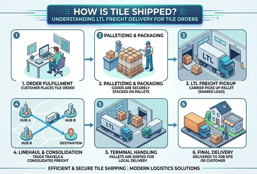 How Is Tile Shipped? Understanding LTL Freight Delivery for Tile Orders