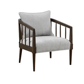 Josefine Spindle Accent Armchair with Removable Back Pillow