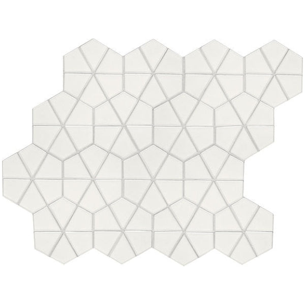 Daltile Stagecraft 12" x 15" Matte Ceramic 6" Kaleidoscope Mosaic