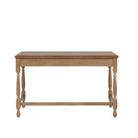 Tabitha Solid Wood Desk with 1 Drawer and turned legs