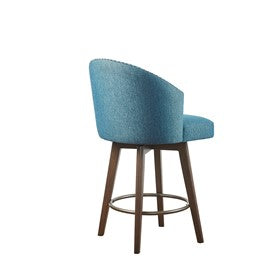 Onyx Upholstered 360 Degree Swivel Counter Stool 26" H