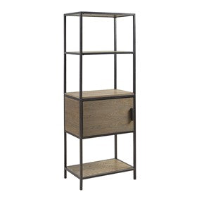 Darley 3-Shelf Bookcase with Storage Cabinet