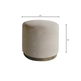 Zoe Oval Accent Ottoman