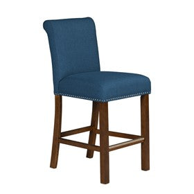 Aubrey Upholstered Counter Stool with Nailhead Trim Set of 2