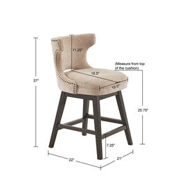 Emmett 25.75" Swivel Counter Stool