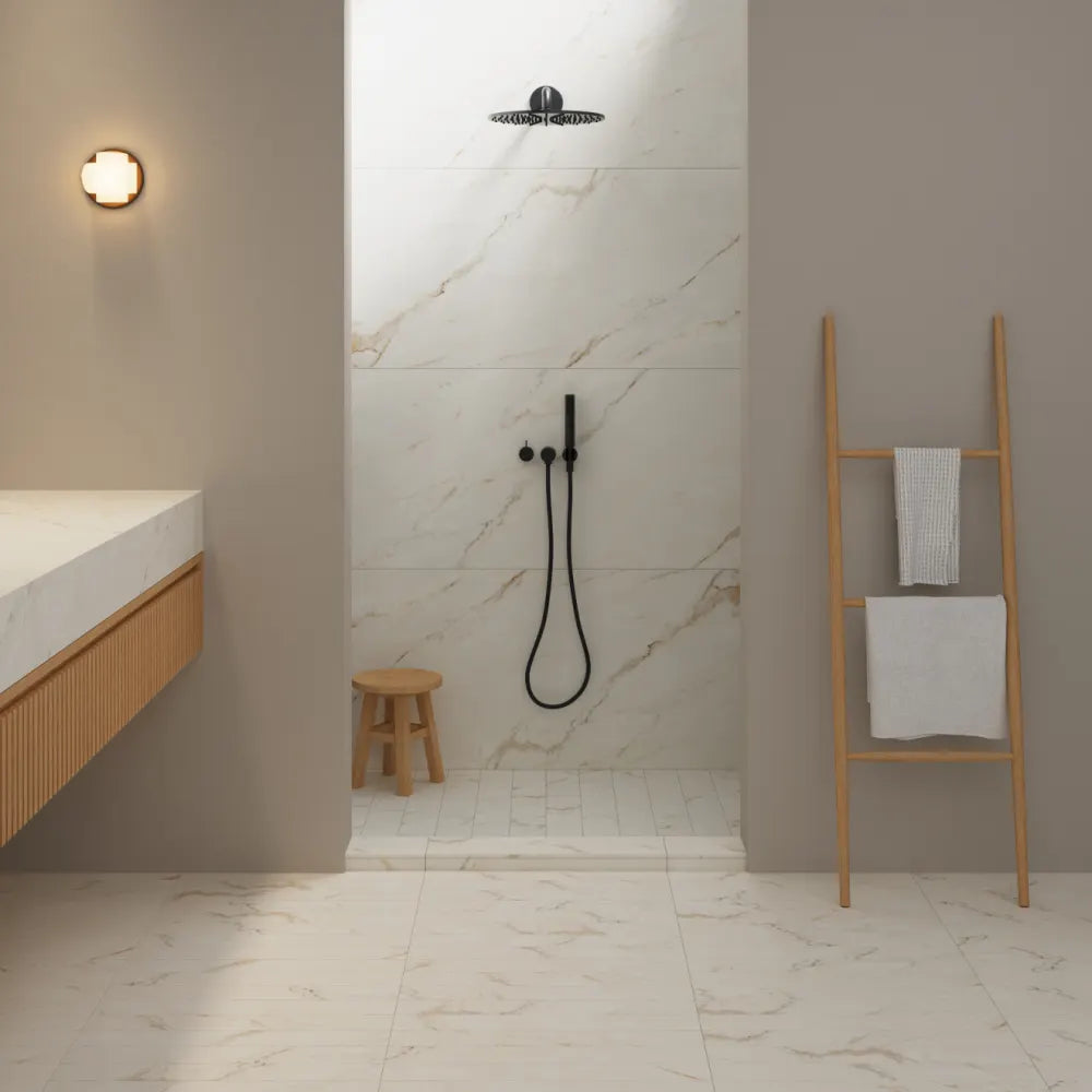 Bedrosians Magnifica 24" x 48" Calacatta Oro Polished Tile 8mm