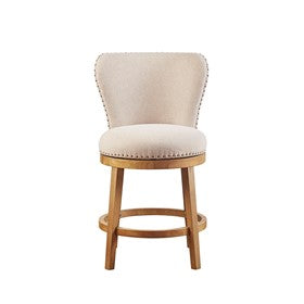 Stewart Upholstered 360 Degree Swivel Counter Stool 25" H