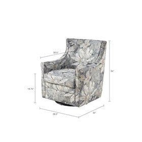 Alana Curve Back Swivel Glider Chair