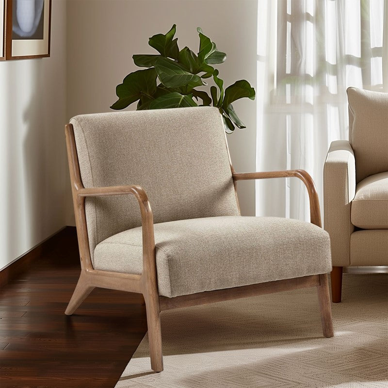 Novak Mid-Century Modern Accent Armchair