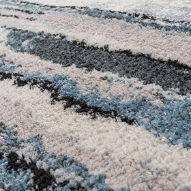 Riley Watercolor Abstract Stripe Woven Area Rug