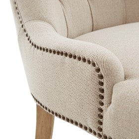 Lucas Button Tufted Captain Accent Chair