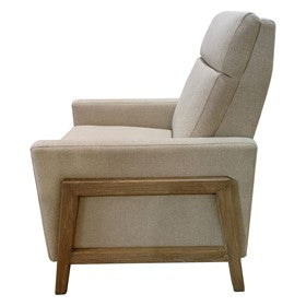 Luna Recliner With Wood Frame