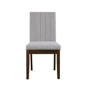 Everly Upholstered Channel-back Dining Chair Set of 2