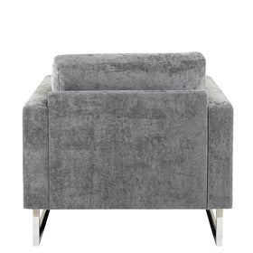 Madden Upholstered Metal Base Accent Lounge Chair