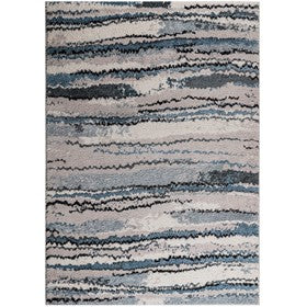 Riley Watercolor Abstract Stripe Woven Area Rug