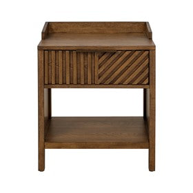 Sunset Cliff 1-Drawer Nightstand with Shelf