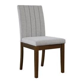 Everly Upholstered Channel-back Dining Chair Set of 2