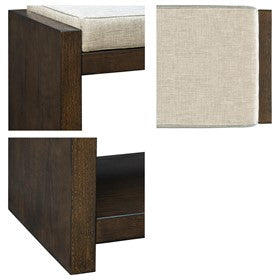 Ivan Accent Bench with Lower Shelf