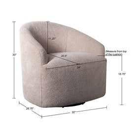 Bonn Upholstered 360 Degree Swivel Chair