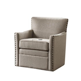 Devrim Herringbone Texture Swivel Chair