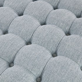 Terri Skirted Tufted 32" Round Ottoman