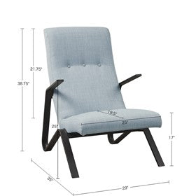 Manhattan Metal Frame Arm Chair