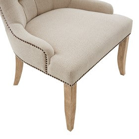 Lucas Button Tufted Captain Accent Chair