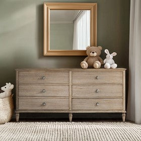 Victoria 6-drawer wood dresser (70")