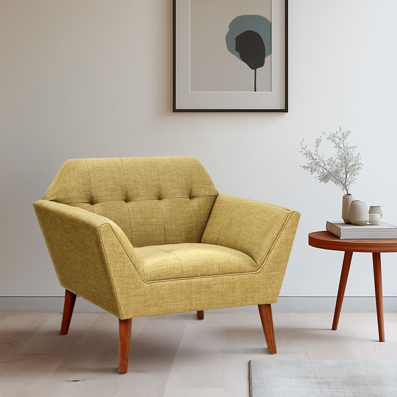 Newport Wide Mid-Century Modern Lounge Chair