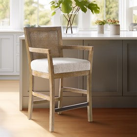 Diedra Cane Back Counter Stool