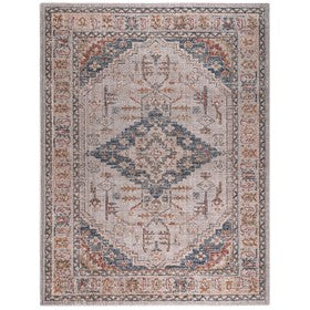 Jasmine Vintage Medallion Woven Area Rug