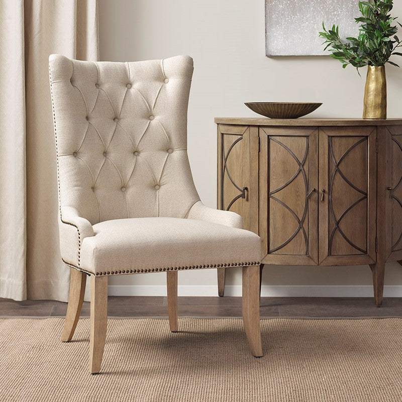 Lucas Button Tufted Captain Accent Chair