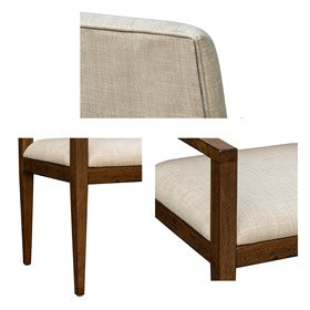 Benson Upholstered Dining Chairs with Arms (Set of 2)