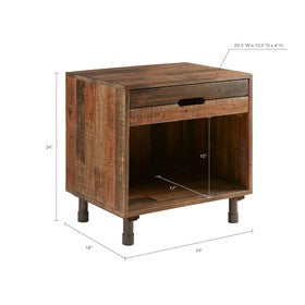 Renu Solid Wood Nightstand