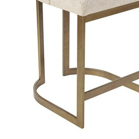 Bryce 26"H Upholstered Counter Stool with Metal Base