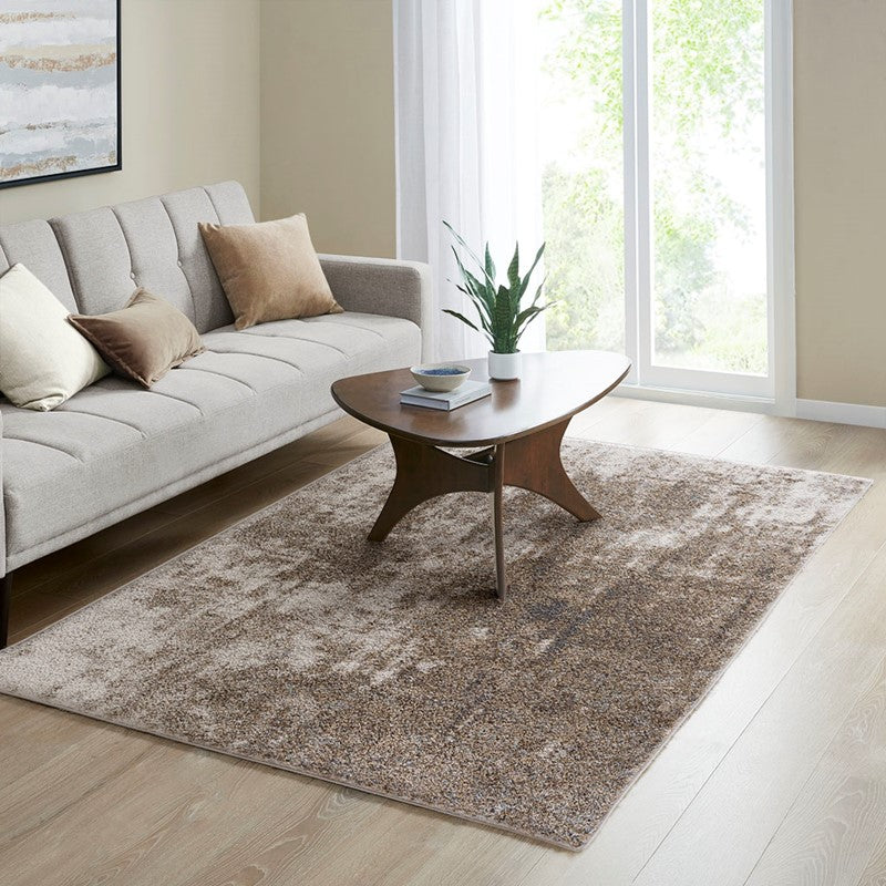 Haley Cozy Shag Abstract Area Rug