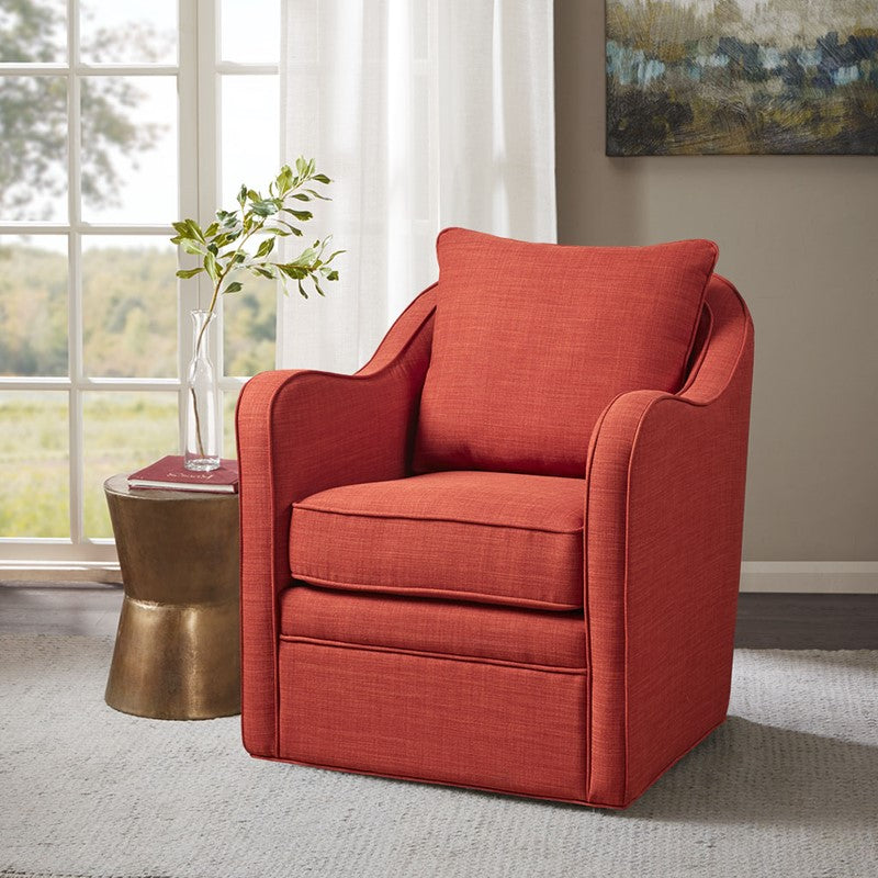 Brianne Wide Seat Swivel Arm Chair