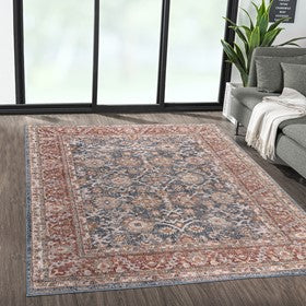 Faith Persian Bordered Traditional Woven Area Rug