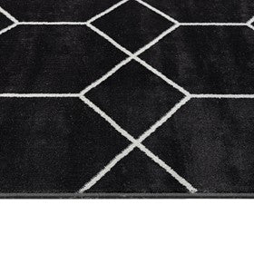 Averie Trellis Geometric Woven Area Rug