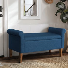 Aubrey Upholstered Storage Bench