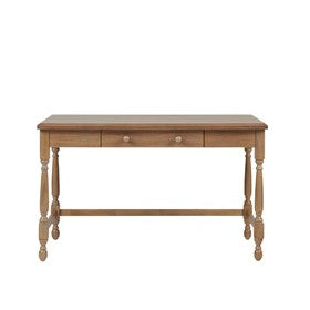 Tabitha Solid Wood Desk with 1 Drawer and turned legs