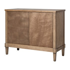 Salina Woven Cane Accent Cabinet