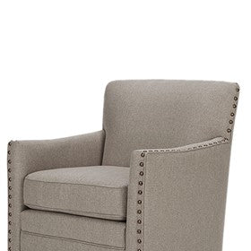 Devrim Herringbone Texture Swivel Chair