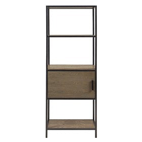 Darley 3-Shelf Bookcase with Storage Cabinet