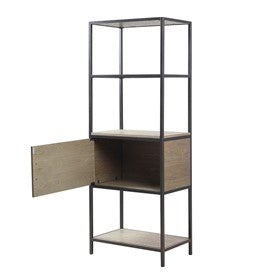 Darley 3-Shelf Bookcase with Storage Cabinet