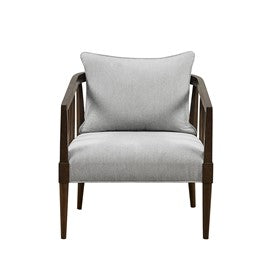 Josefine Spindle Accent Armchair with Removable Back Pillow